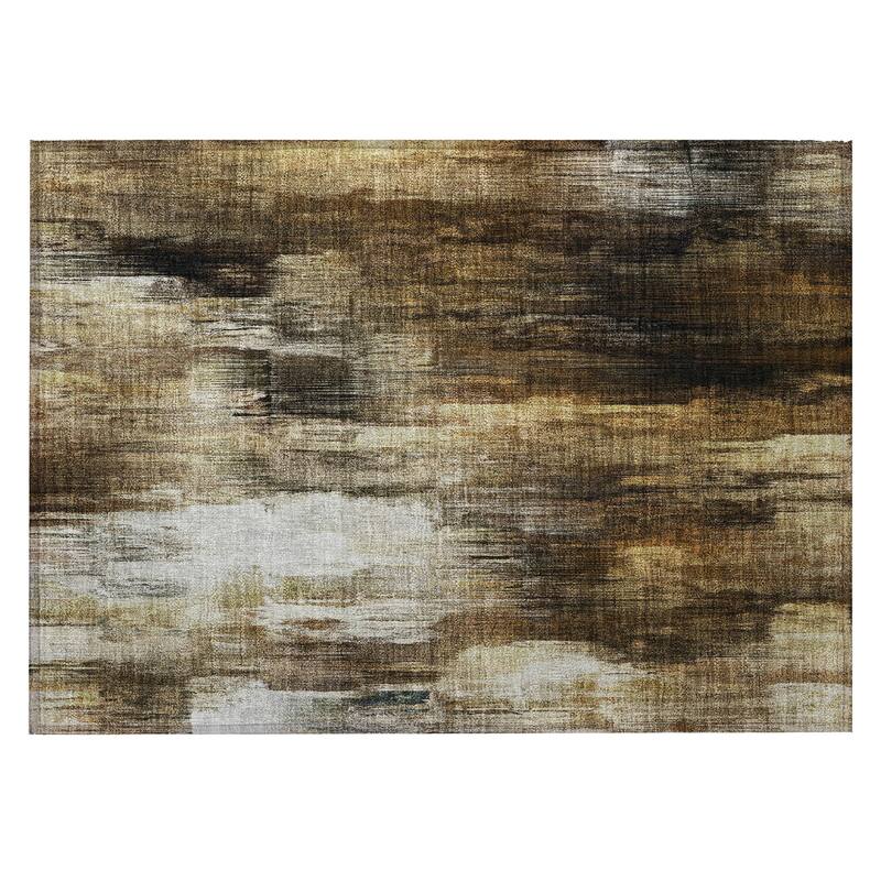 Alrive Contemporary Abstract Weather Resistant Classic Meets Modern Outdoor Rug