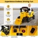 preview thumbnail 5 of 4, 12V Kids Ride On Construction Tractor with Electric Adjustable Bucket-Yellow - 48" x 22" x 25"