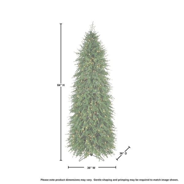 7' 3m led Easy plug Natural Touch Norfolk Tree 908t36"D700l