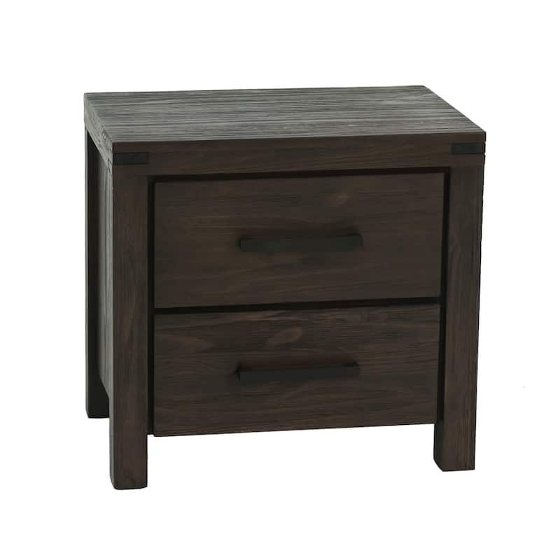 Bedroom Furniture Simple Nightstand Drawers Bed Side Table Solidwood