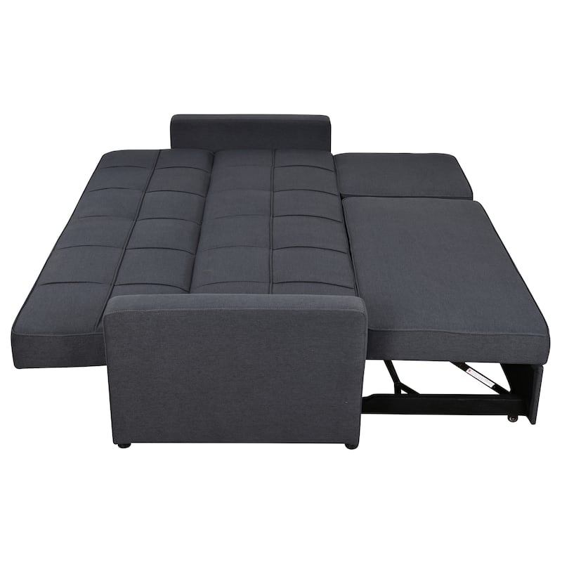 Upholstered Sofa Bed with Adjustable Backrest