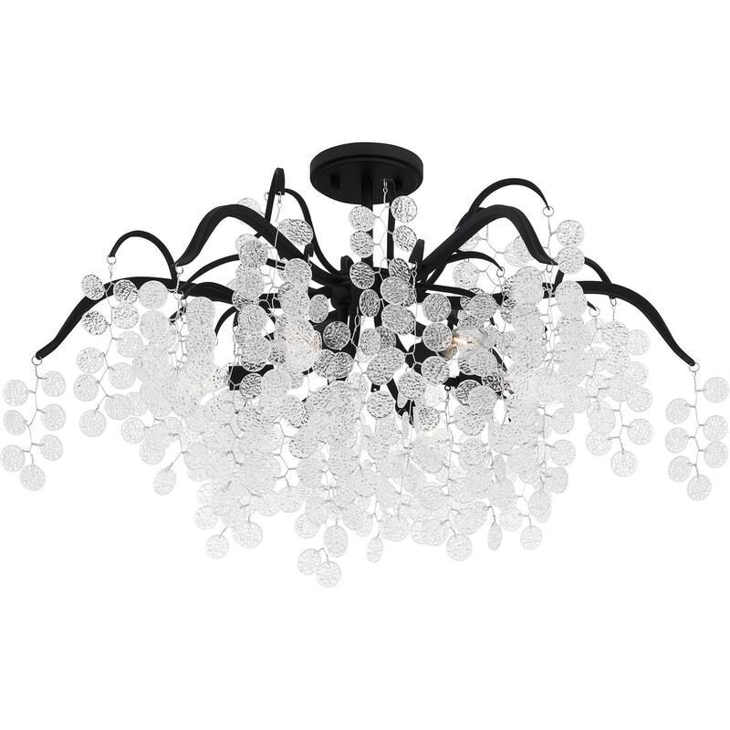 Maple Six Light Semi-Flush Mount