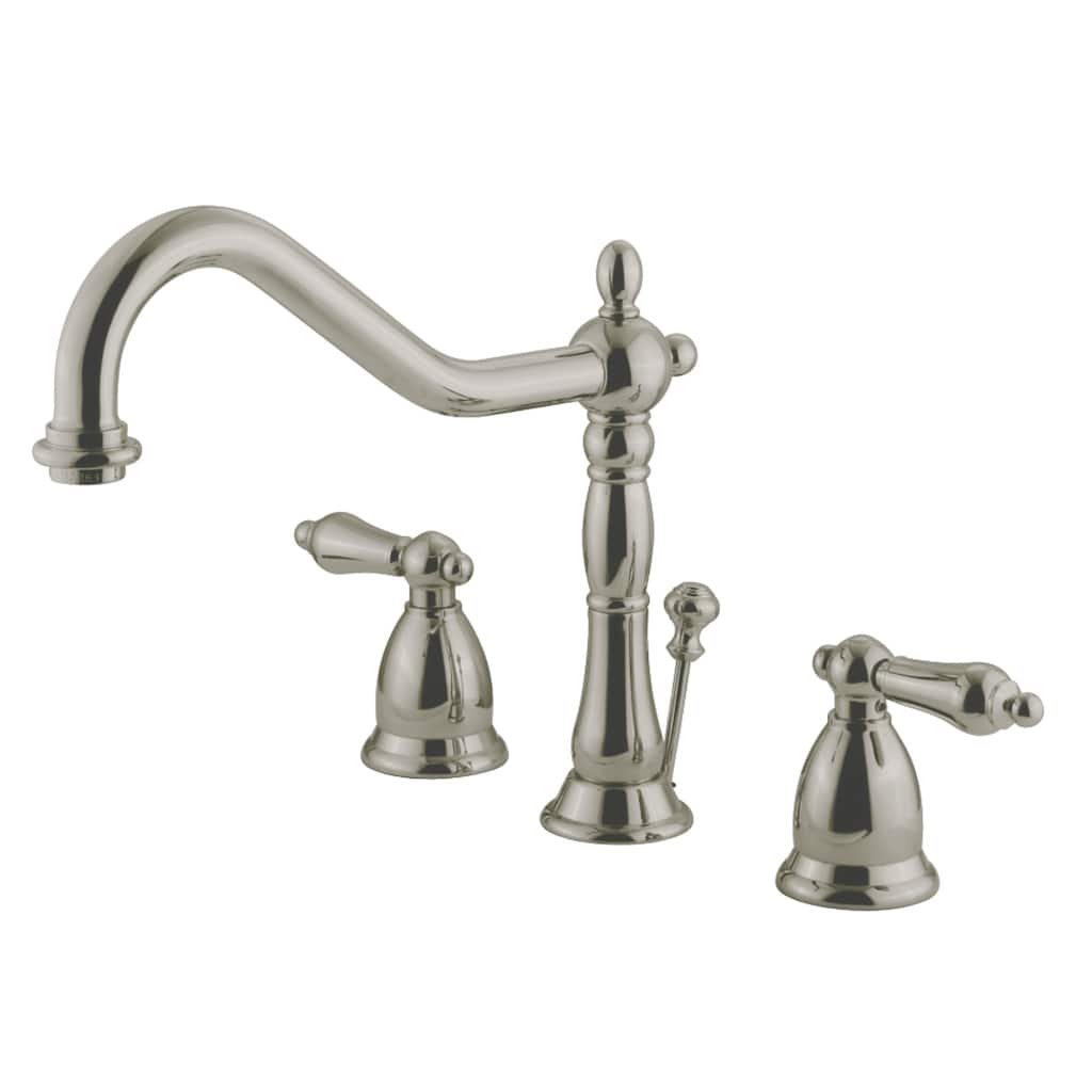 Heritage 8 in. Widespread Bathroom Faucet in Brushed Nickel