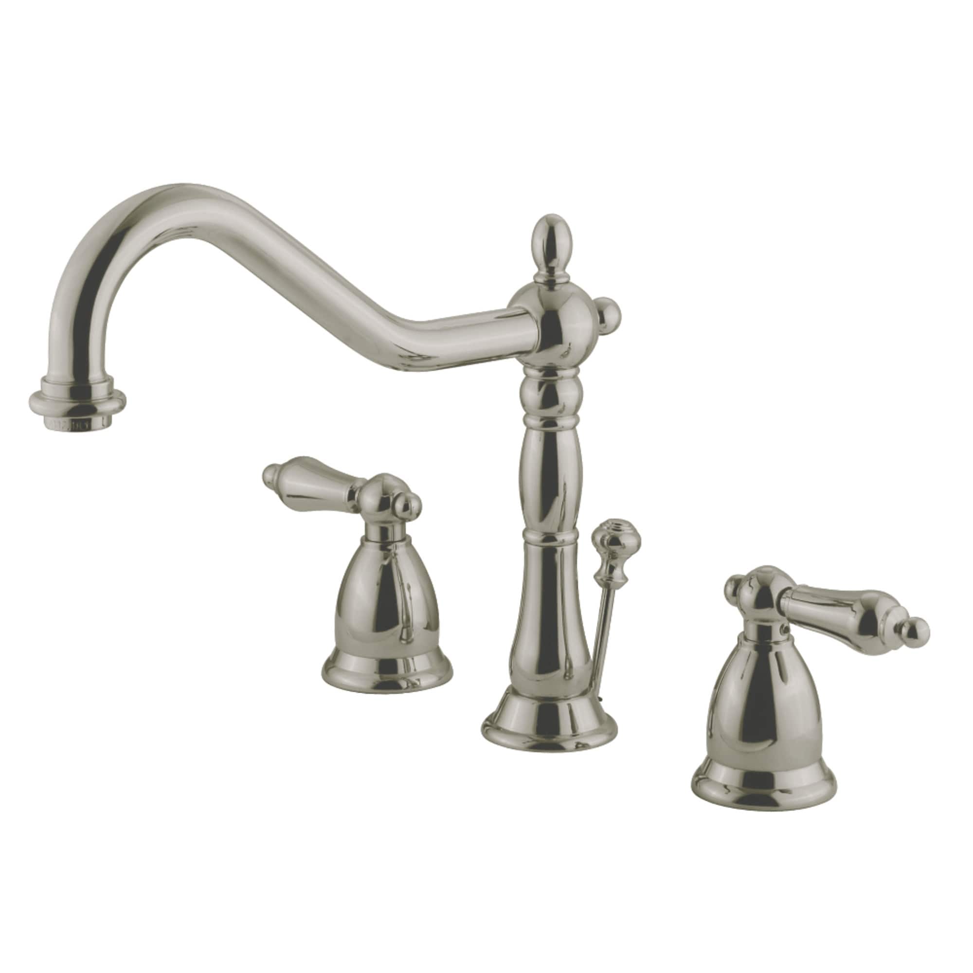 Heritage 8 in. Widespread Bathroom Faucet in Brushed Nickel