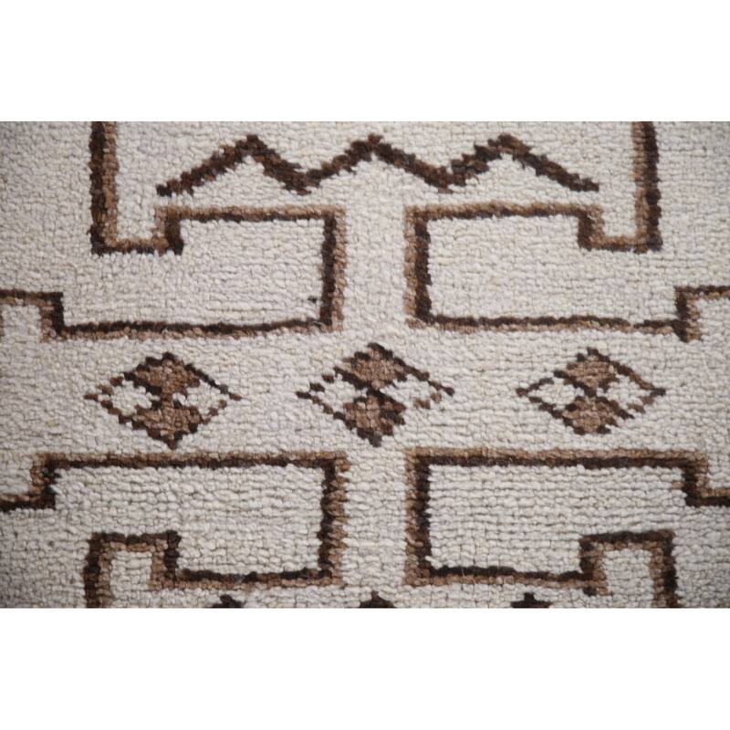 Beige Anatolian Turkish Runner Rug Handmade Tribal Wool Carpet - 2'11"x 12'7"