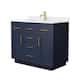 Option Dark Blue, Gold Trim, White Quartz Top