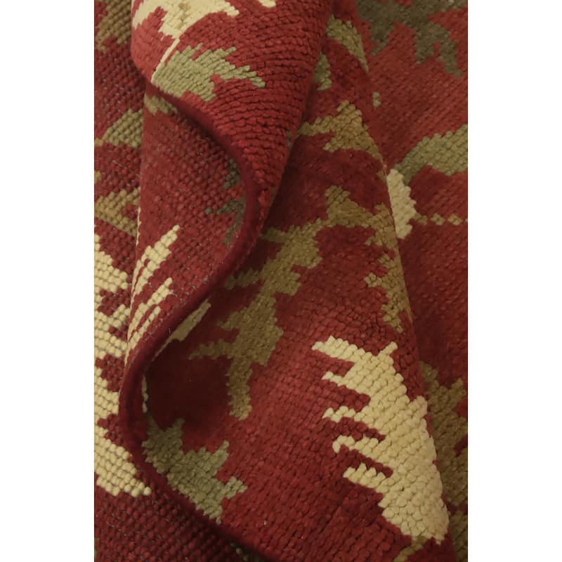 Handmade Floral Indian Area Rug 5x9 - 8' 10'' X 5' 5''