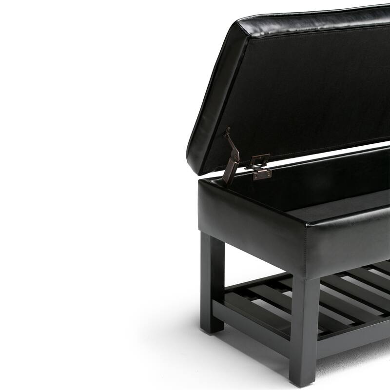 Storage Ottoman Bench with Open Bottom