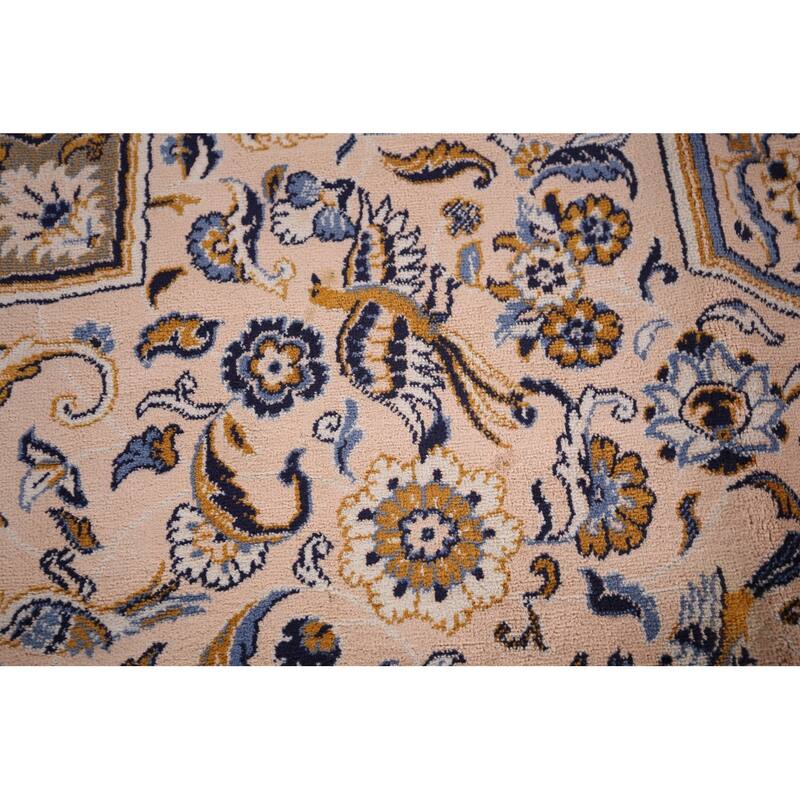 Animals Design Geometric Kashan Turkish Area Rug Machine Made Carpet - 9'7" x 12'11"