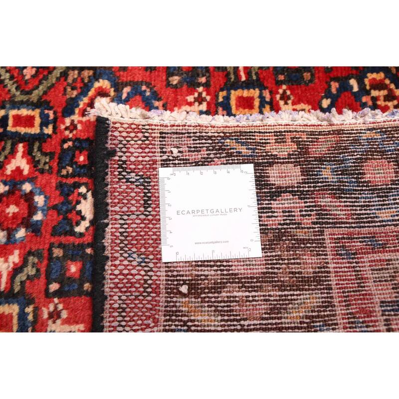ECARPETGALLERY Hand-knotted Andelz Red Wool Rug - 3'5 x 13'6
