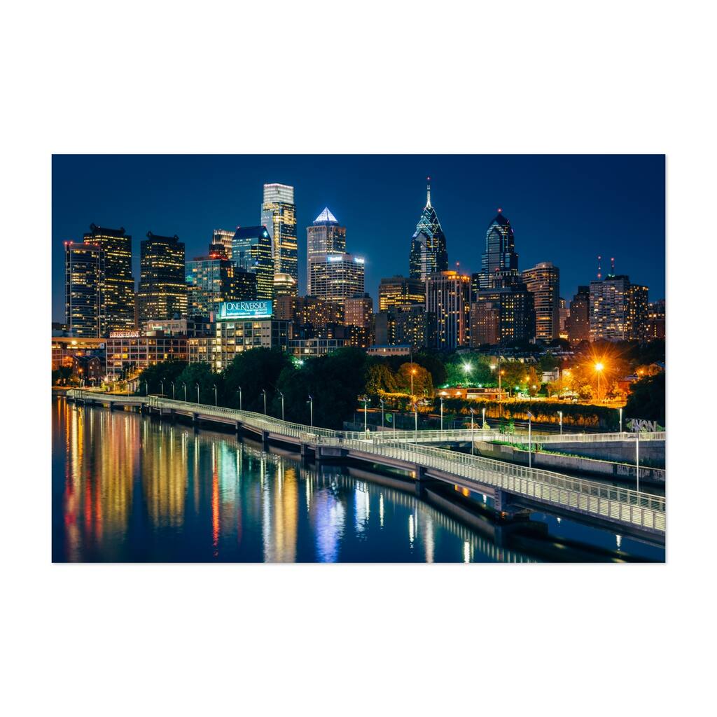 Philadelphia Pennsylvania The Philadelphia skyline Art Print/Poster