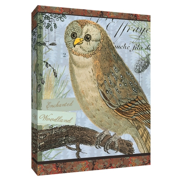PTM Images 9-154939 PTM Canvas Collection 10" x 8" - "Enchanted Woodland" Giclee Owls Art Print on Canvas