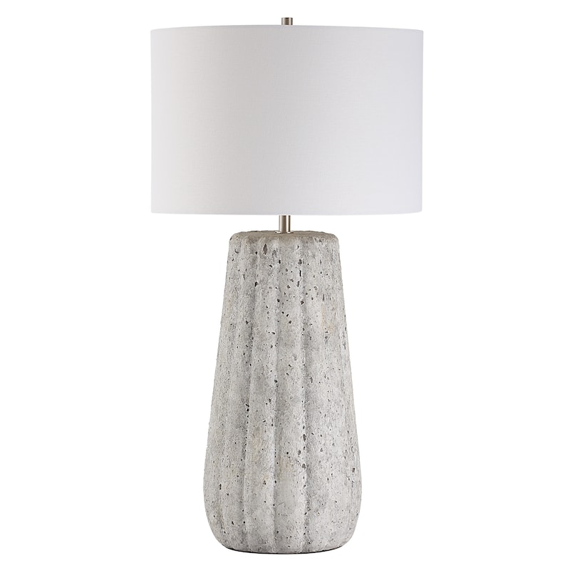 Porch & Den Old-world Ceramic Weathered Stone Finish Table Lamp