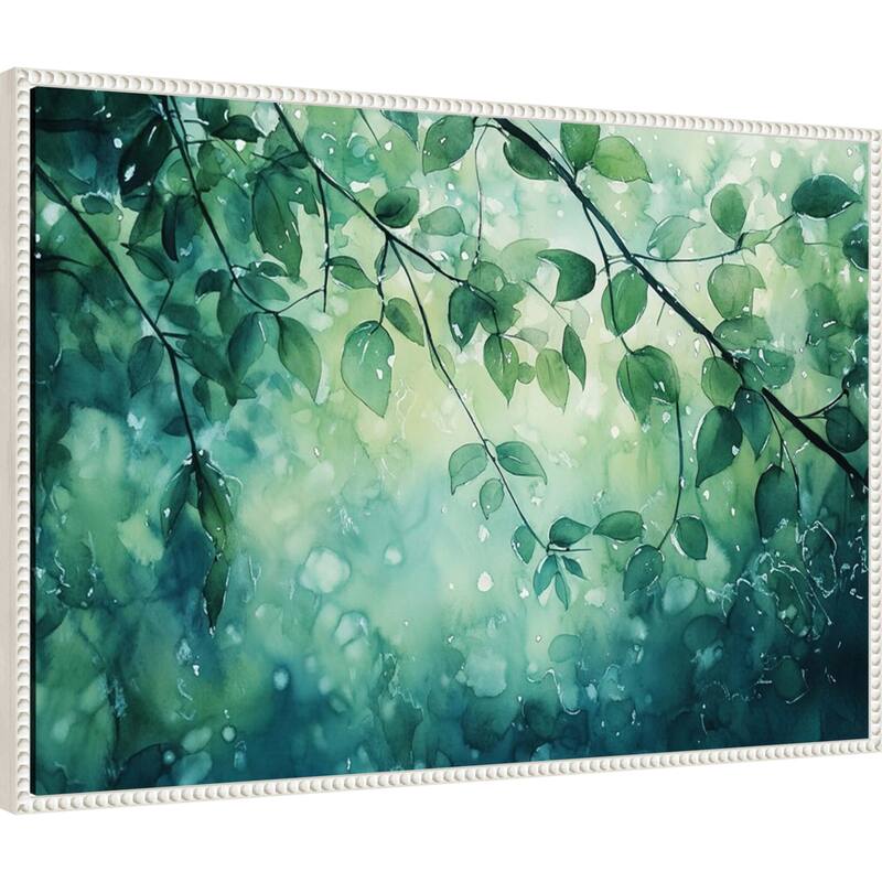 The Forest Greens by Tradelink inhouse artist Framed Canvas Wall Art Print