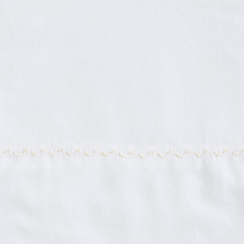 Martha Stewart Lilly Pond Leaf Embroidered Cotton Sheet Set