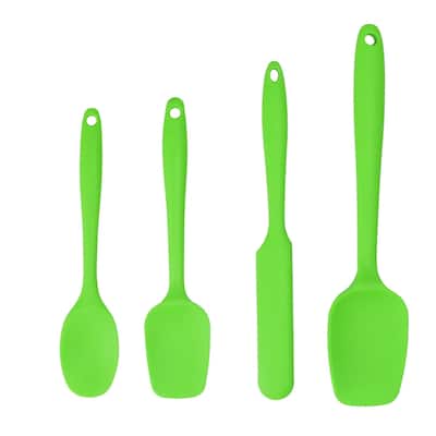 Silicone Non Stick Spatula Set 4 Pcs Heat Resistant Turner