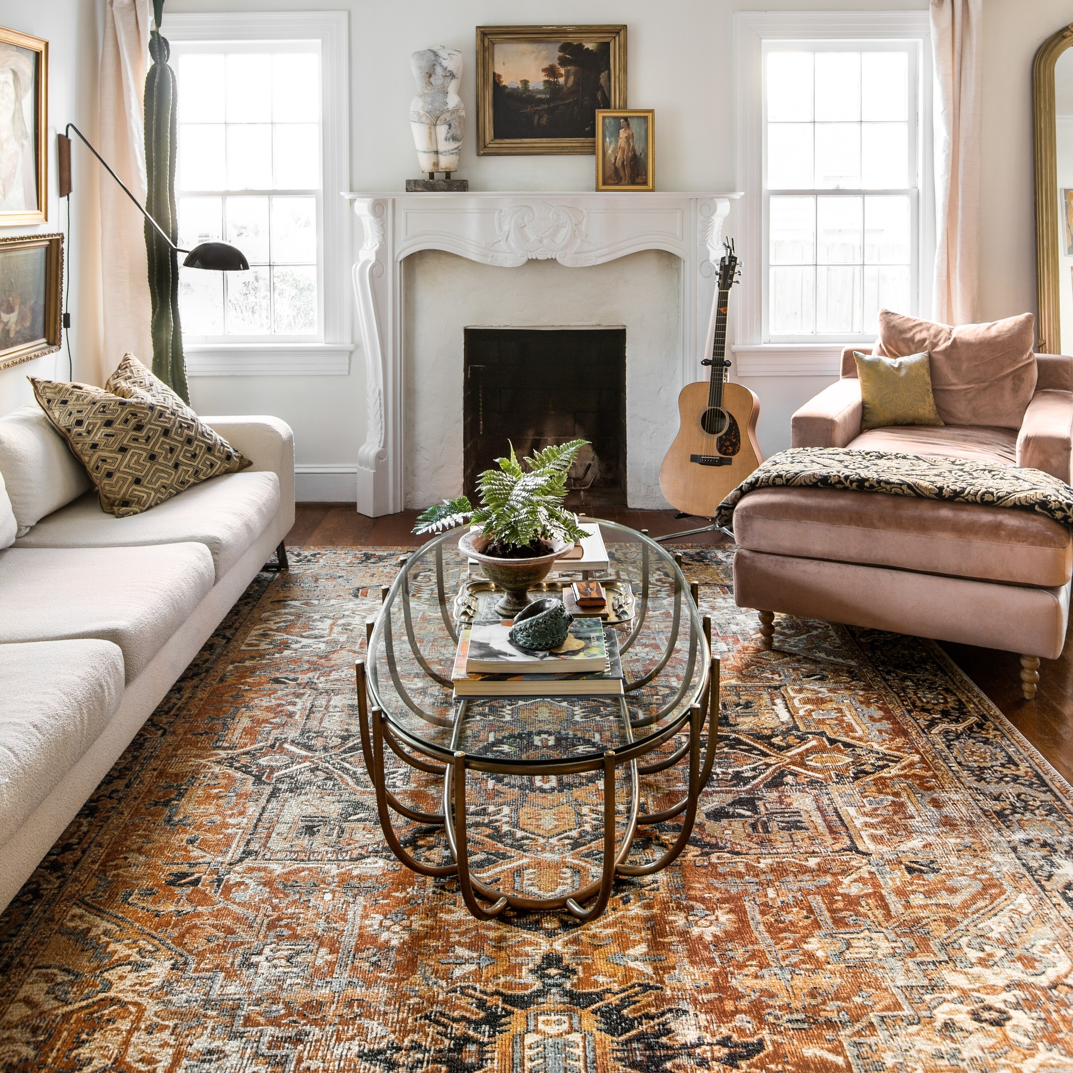 Alexander Home Luciano Oriental Indoor/ Outdoor Area Rug - On Sale