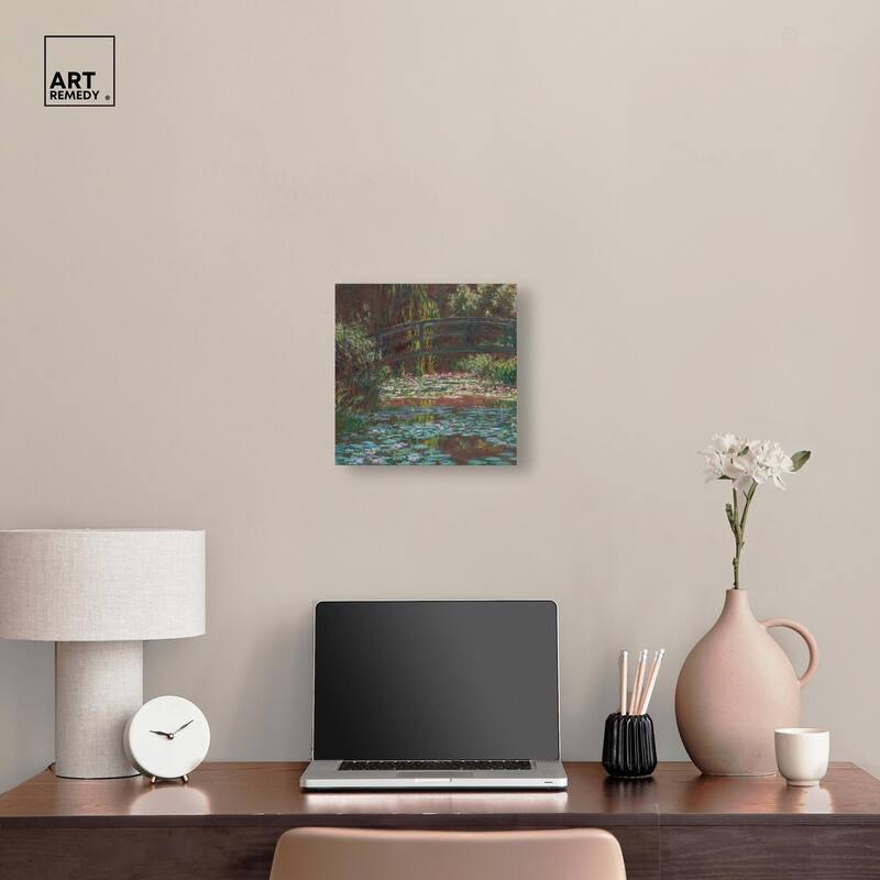 Water Lily Pond Canvas by Art Remedy, Gallery Wrapped