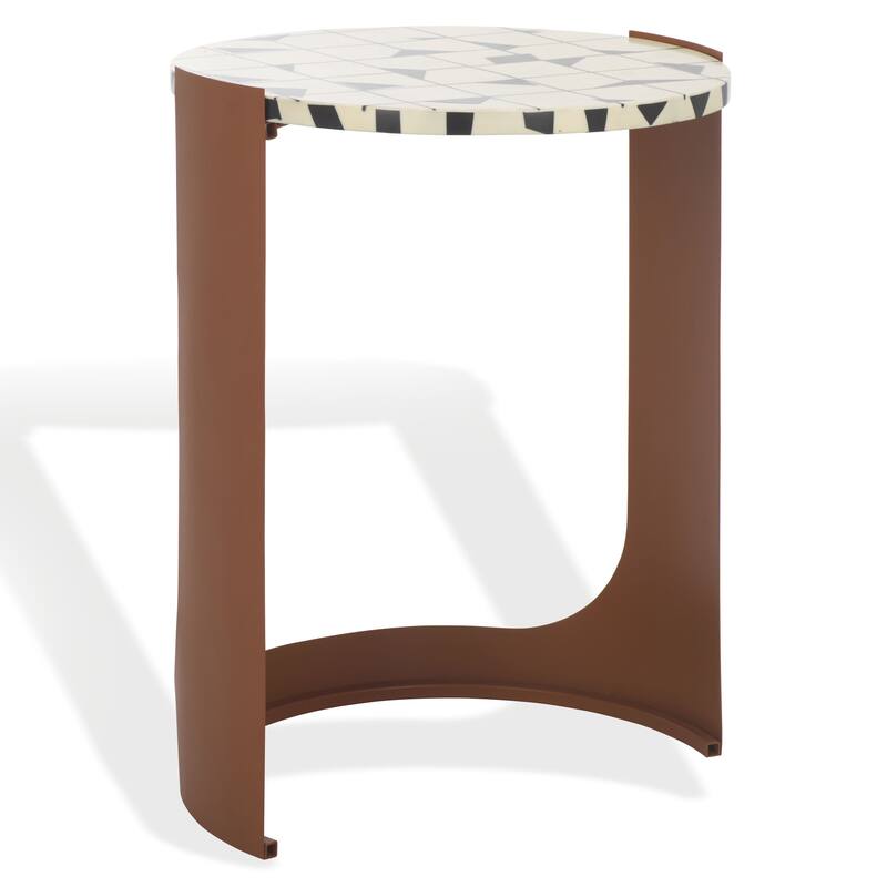 SAFAVIEH COUTURE Tomlinson Resin Top Accent Table - 16"W x 16"D x 22"H
