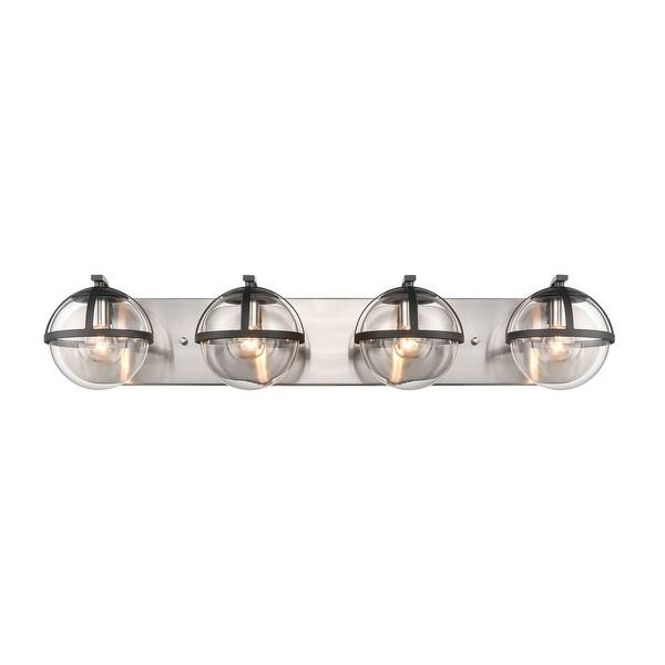 slide 2 of 25, Davenay 31'' Wide 4-Light Vanity Light - Satin Nickel