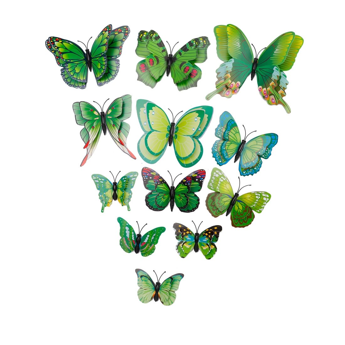 Shop 12pcs 3d Butterfly Wall Stickers Decal Sticker For Room