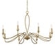 preview thumbnail 4 of 10, Uttermost Corella 8 Light Chandelier - 40"W x 40"D x 23"H