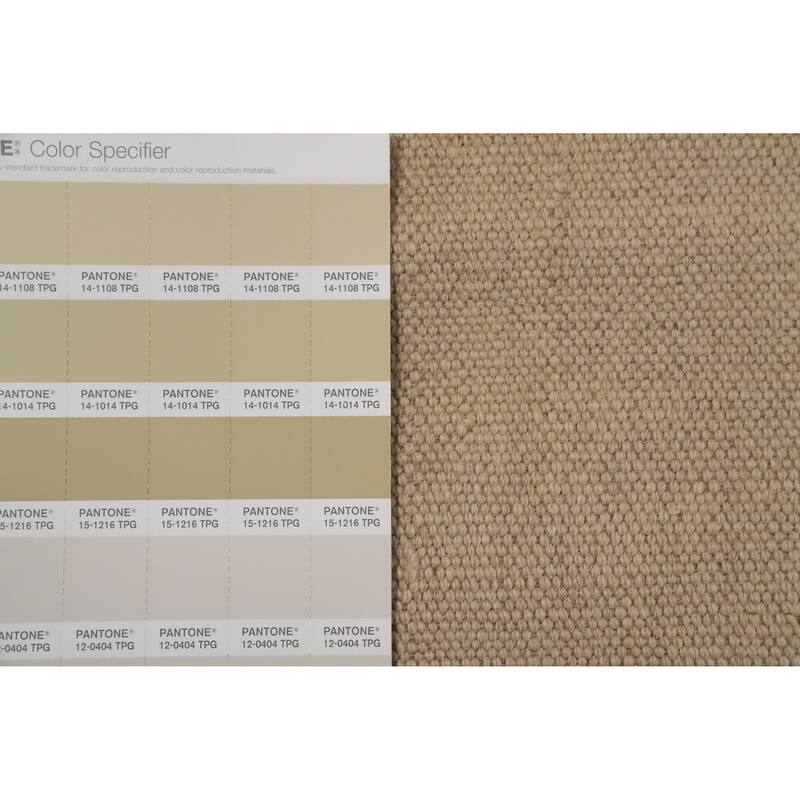 Hand Woven Oriental 100% Wool Carpet Southwestern Tribal Beige & Ivories Kilim Area Rug - 9' 1'' X 5' 11''