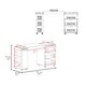 preview thumbnail 4 of 8, Loris Extendable Desk with Two Drawers