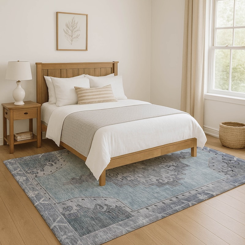 Premium Washable Super Soft Vintage Traditional Mayfield Rug