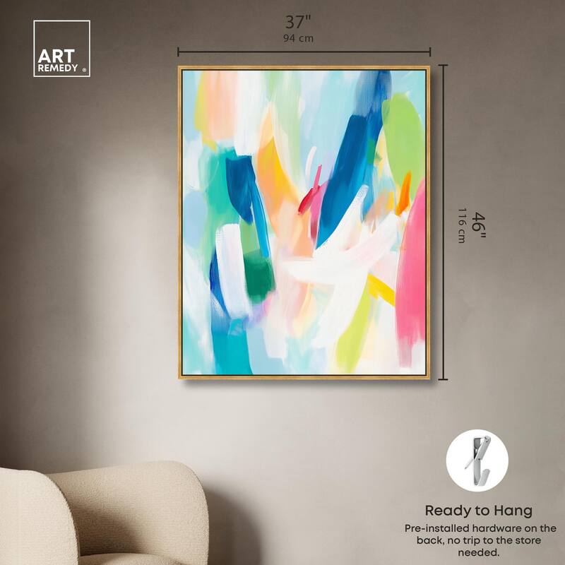 Whirlwind of Color II Canvas by Art Remedy