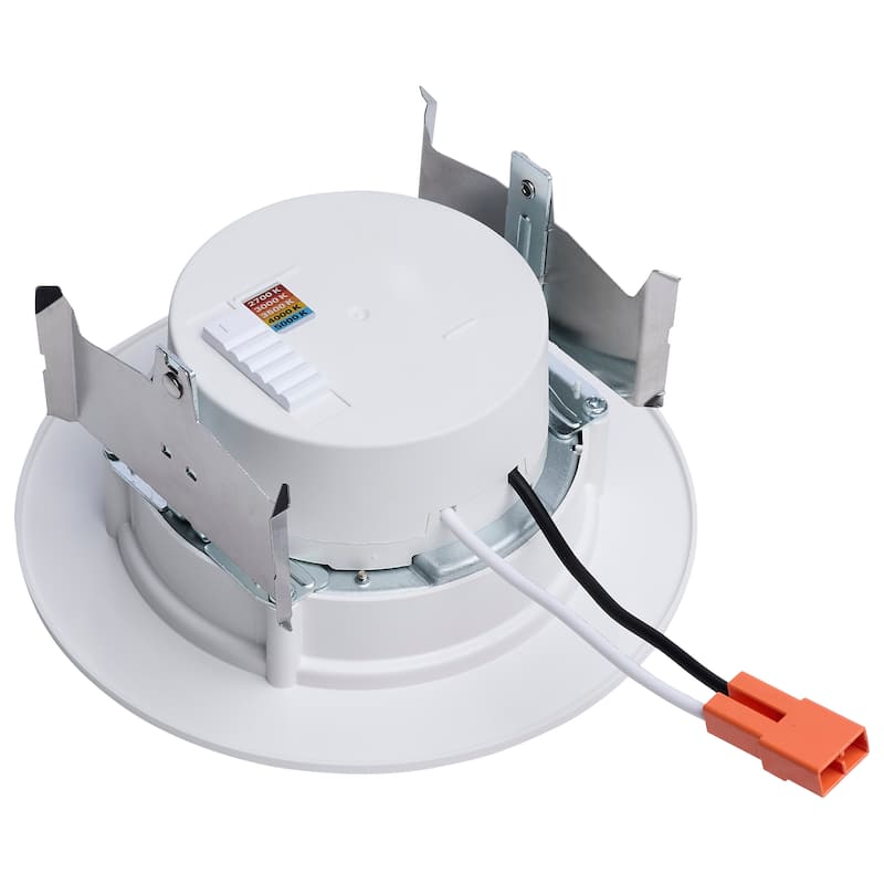8W 4 Inch LED Downlight Retrofit 27K/30K/35K/40K/50K CCT Regressed Wafer Round