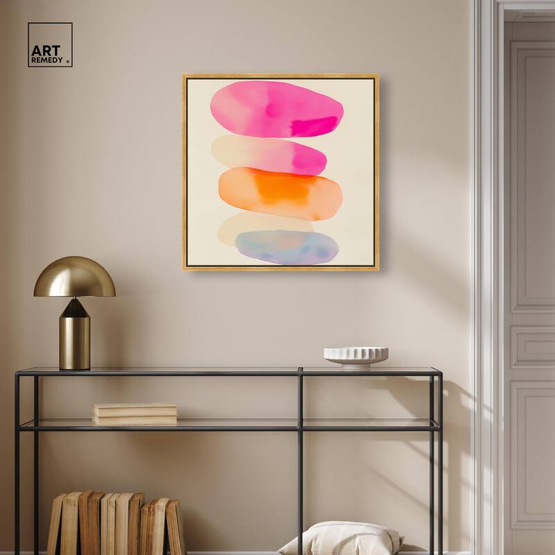 Pebble Palette Canvas by Art Remedy