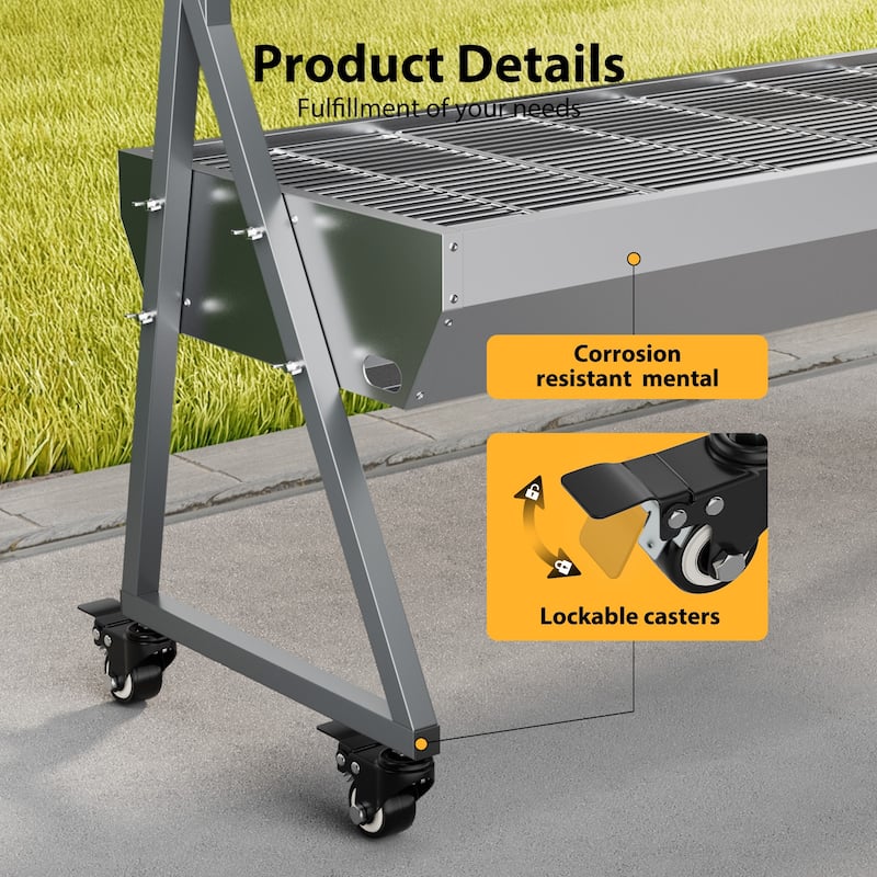 Charcoal Grill, Metal Steel Made Outdoor Smoker, Spit Rotisserie Grill Best Combo for Outdoor Garden Patio and Backyard Cooking