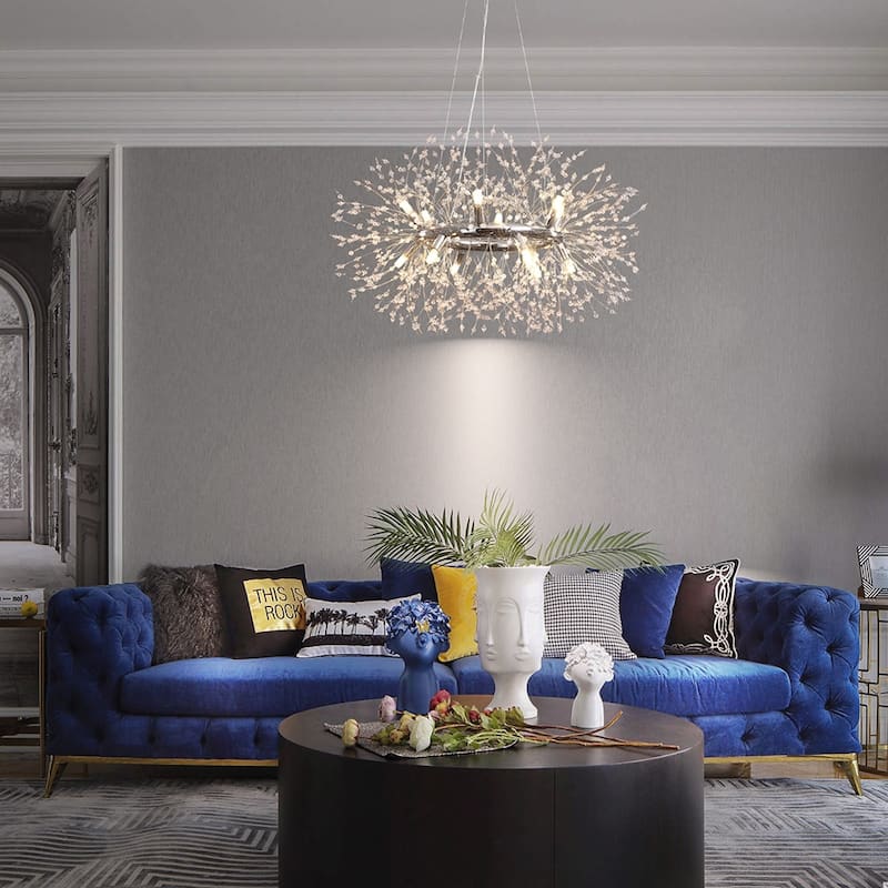 12/20-Light Modern Firework Dandelion Crystal Chandelier(Bulb Included)