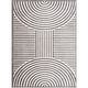 preview thumbnail 11 of 33, Livabliss Scandinavian Fossay Shag Stripe Washable Area Rug