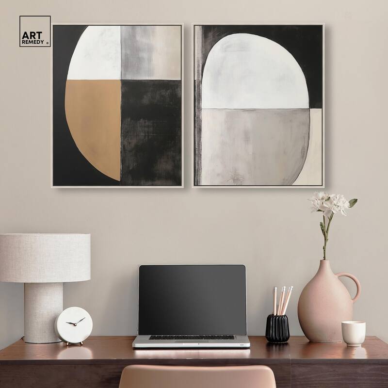 Tonal Rhythm Canvas Set of 2 by Art Remedy