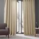 Exclusive Fabrics French Linen Lined Curtain Panel (1 Panel) - 50 X 120 - Walnut Beige