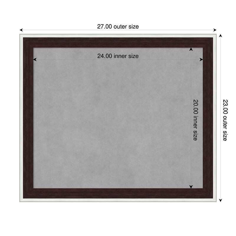 Amanti Art Maya Espresso Silver Framed - 27 x 23 in - Maya Espresso Silver