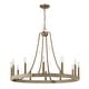 preview thumbnail 8 of 24, Acroma 12-light Farmhouse Modern Wagon Wheel Chandelier Candle Dining Room Lighting - 34''