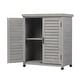 preview thumbnail 9 of 28, GDFStudio - Outdoor Wooden Potting Bench with Metal Tabletop Workstation and Storage Cabinet