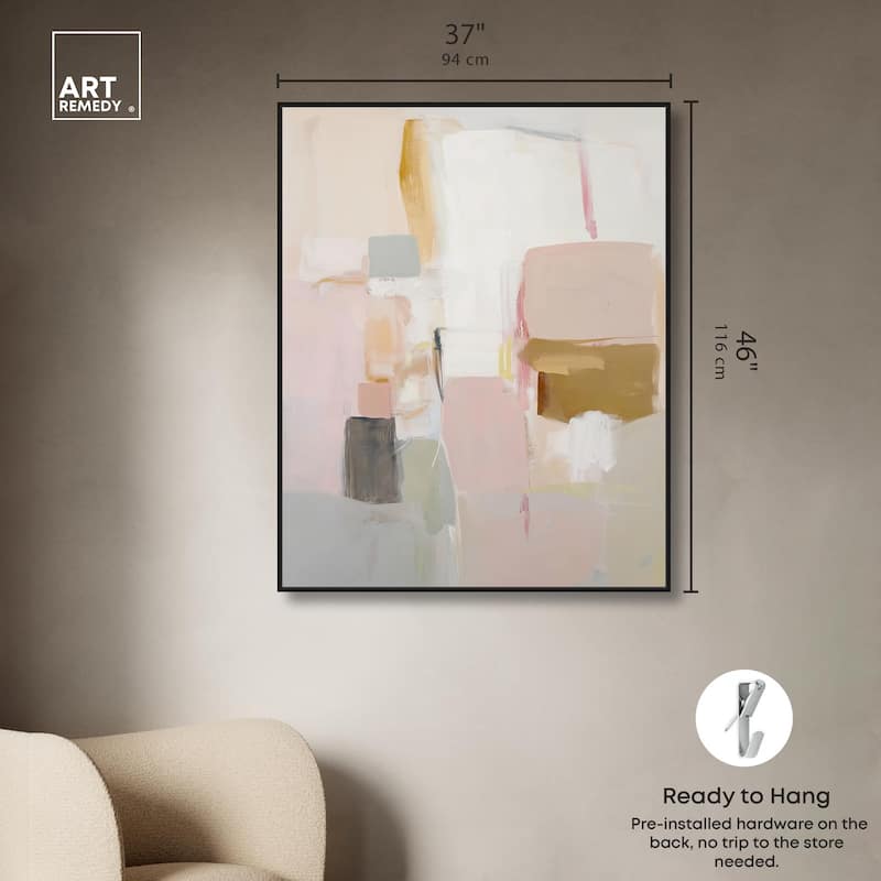 Apricot Cream I Canvas by Art Remedy