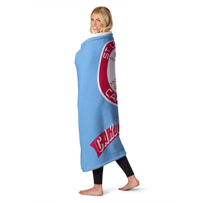 MLB CC Throwback Silk Touch Sherpa Throw Blanket