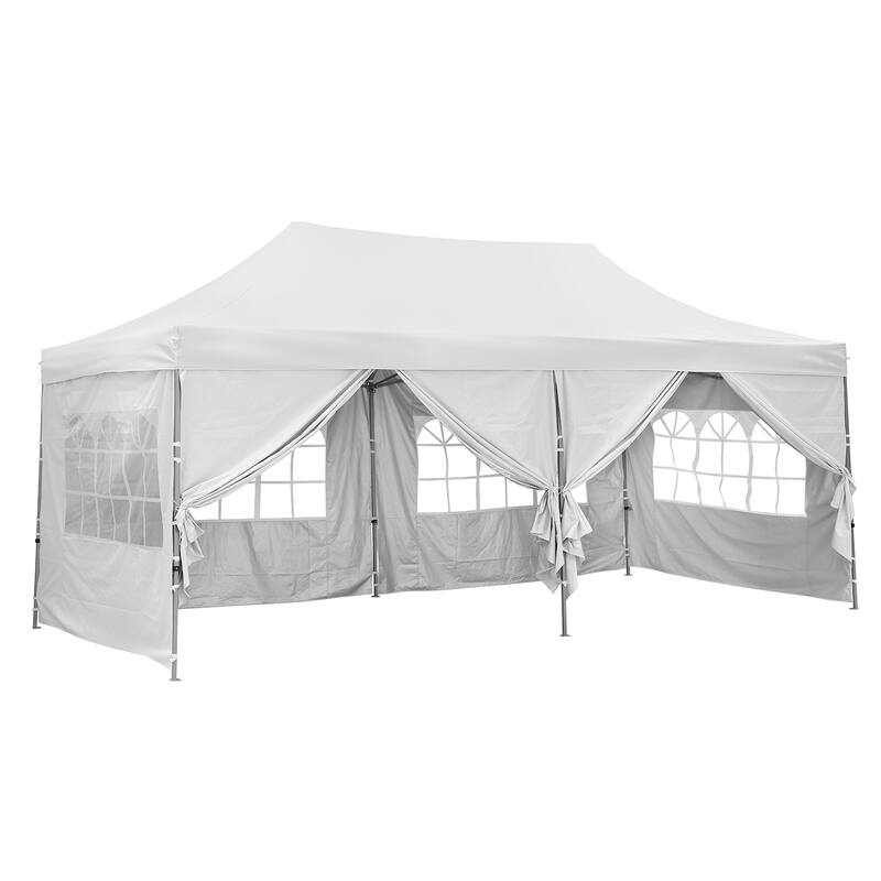 Zenova 10x20 Ft Pop up Canopy Tent Heavy Duty Instant Gazebo