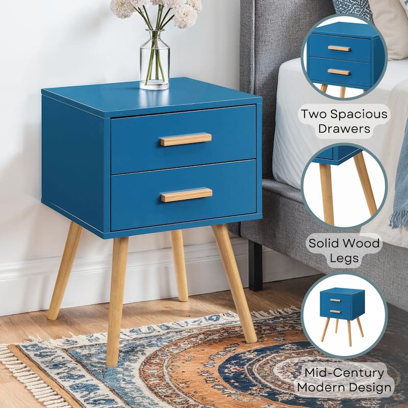 Convenience Concepts Oslo 2 Drawer End Table