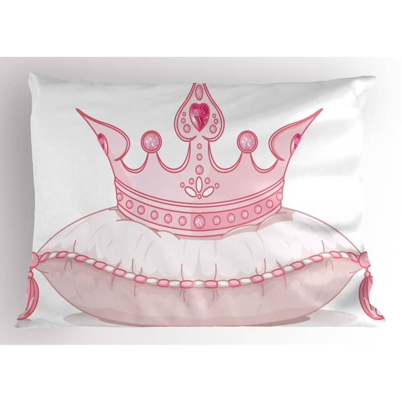 Ambesonne Queen Pillow Sham, Decorative Standard Size Printed