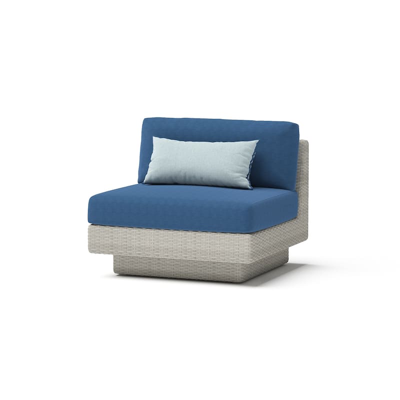 Portofino Comfort 5 Piece Sunbrella Outdoor Patio Sectional Seating Set
