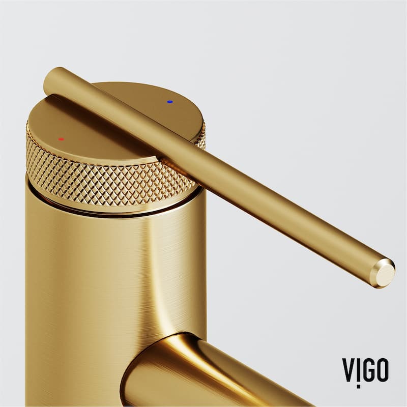VIGO Sterling 7" H Single Handle Single Hole Bathroom Faucet