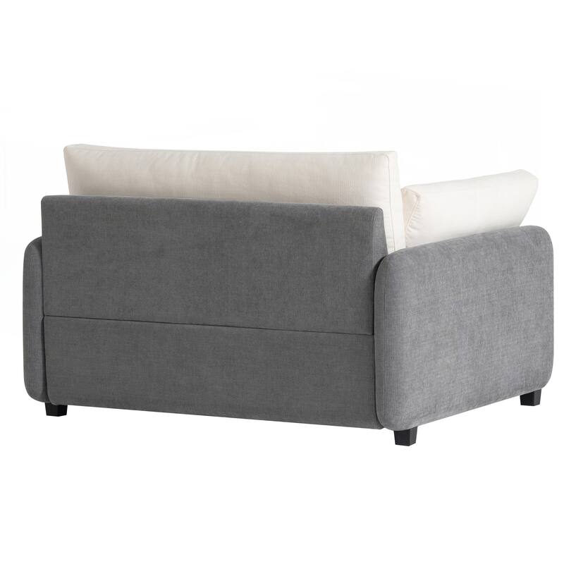 Oversized Chenille Single Sofa Chair