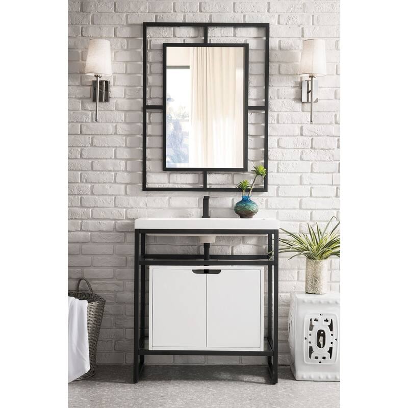 James Martin Vanities C105V31.5SCGWWG Boston 31-1/2" Rectangular