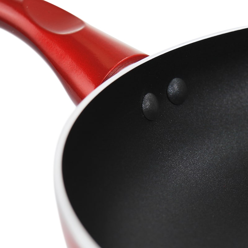 12 Inch Non Stick Gourmet Fry Pan in Scarlet